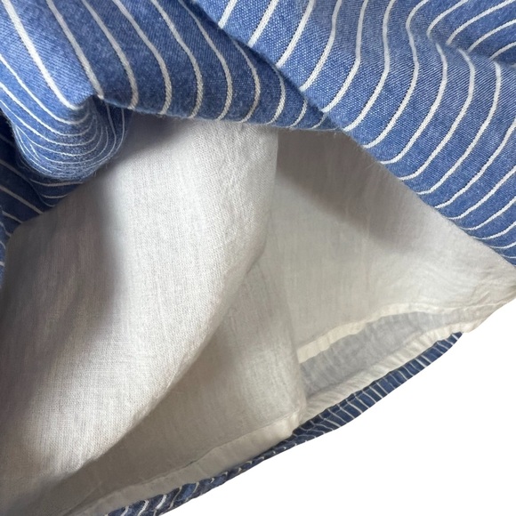 Vineyard Vines Yarn Dye Stripe Embroidered Swing Dress Size: L - Picture 9 of 11